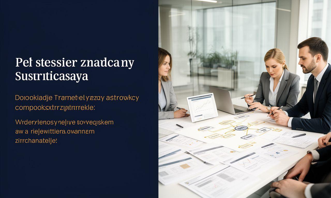 Zespół analizujący strukturę firmy i plan podatkowy podczas restrukturyzacji